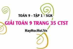 Giải Toán 9 trang 35 tập 1 Chân trời sáng tạo SGK